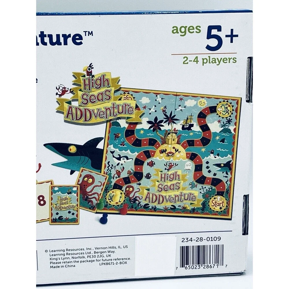 Learning Resources HIGH SEAS ADDVENTURE An Addition Learning Game NEW